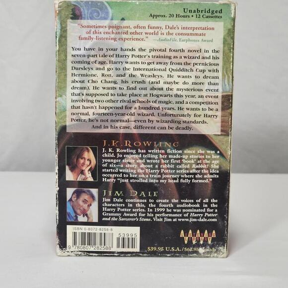 Harry Potter and the Goblet of Fire Audio Book Unabridged Audio Cassette Tapes - Picture 3 of 5